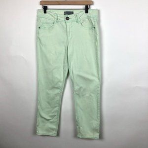 🦋 Wit & Wisdom Mint Green Jeans Size 10